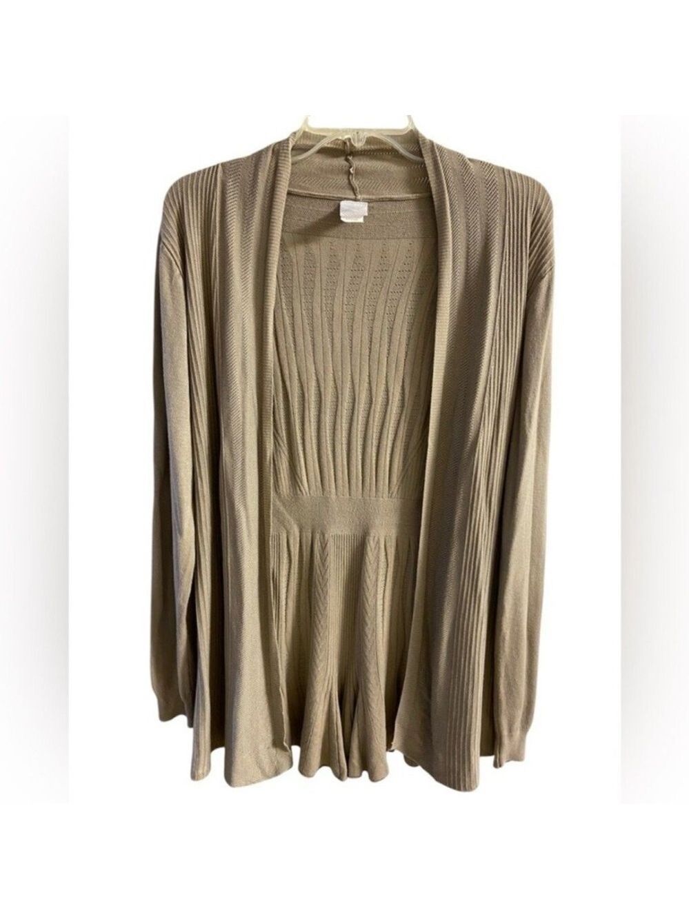 Anthropologie northern Angel Tan Women's Cardigan 1X
